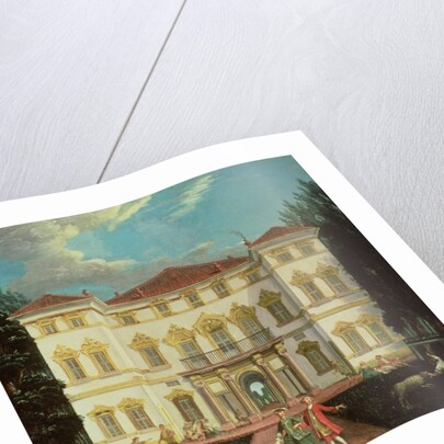 Country House with Elegant Figures by Italian School