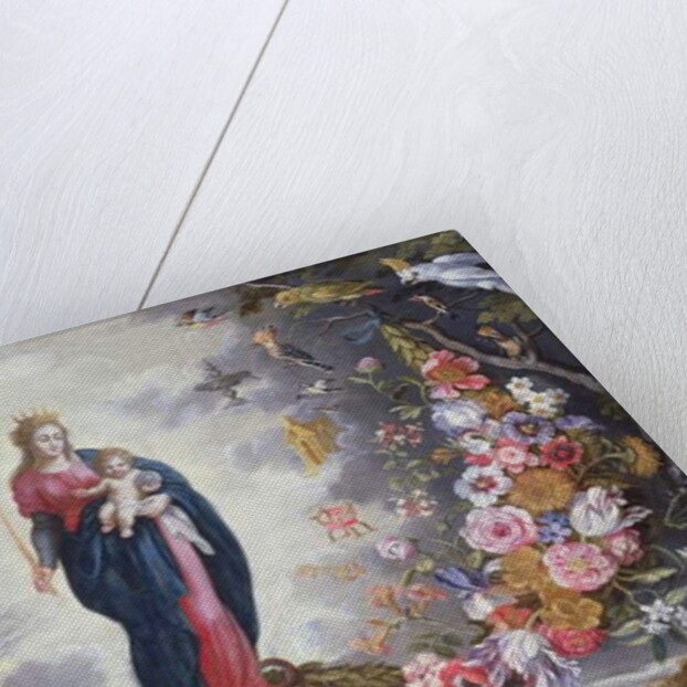 The Virgin and Child surrounded by a garland by Jan & Balen Hendrik van Brueghel