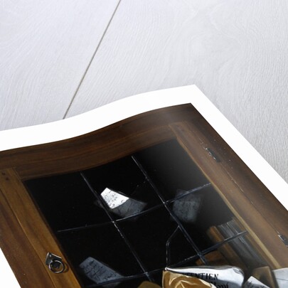 Trompe l'oeil of a cabinet door by Cornelis Norbertus Gijsbrechts