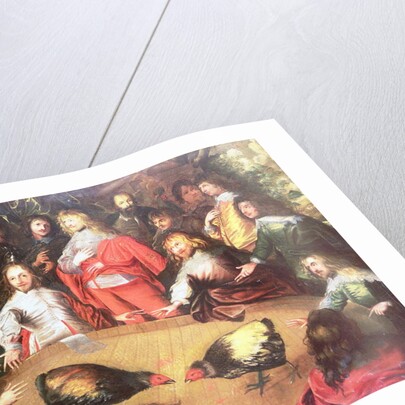 Charles I at a Cockfight by Dutch School