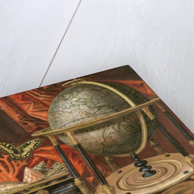 Still Life with a Globe, Books, Shells and Corals by Simon Renard de (workshop of) Saint-Andre