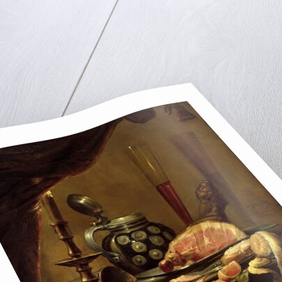 Still Life with Ham by Pieter de Ring