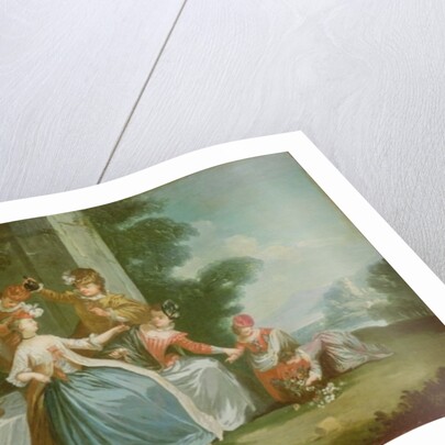 Figures Feasting by French School