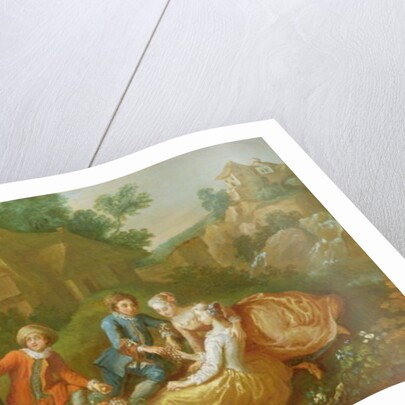 Figures Feasting by French School