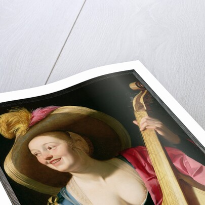The Viola-da-gamba Player by Gerrit van Honthorst