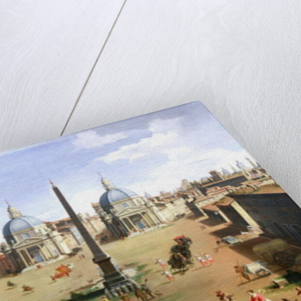 A View of the Piazza del Popolo in Rome by Gaspar van Wittel