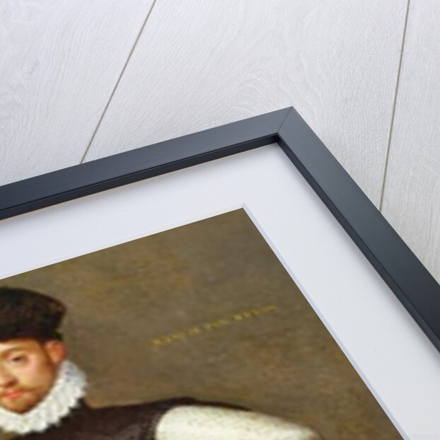 Full Length Portrait of a Gentleman in a Black Doublet by Francois Clouet