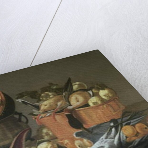 A Trompe l'Oeil Letter Rack with Letters and a Medallion by Jean Valette-Penot