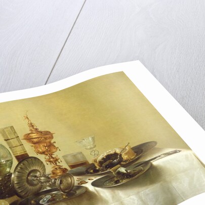 A Still Life with Glasses, Plates and Food, 1638 by Willem Claesz. Heda