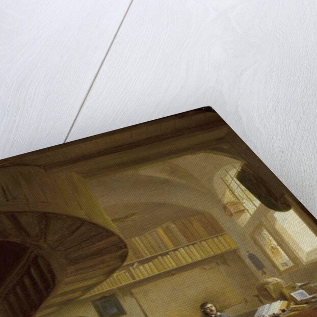 The Interior of a Study with a Philosopher by Willem Schellinks