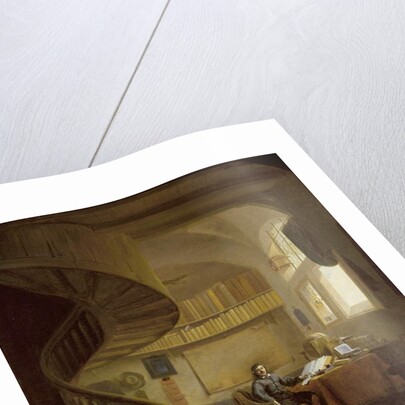 The Interior of a Study with a Philosopher by Willem Schellinks