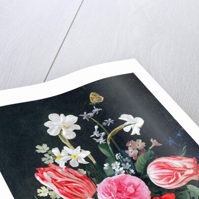 Roses, Narcissi, Tulips and other Flowers by Christiaan Luykx or Luycks