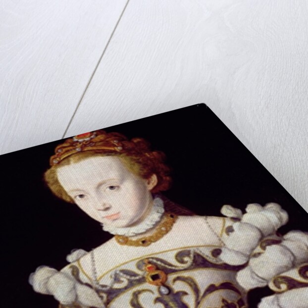 Portrait of a girl holding a rose by Corneille de Lyon