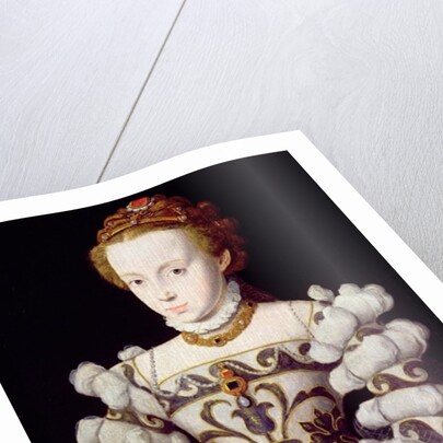 Portrait of a girl holding a rose by Corneille de Lyon