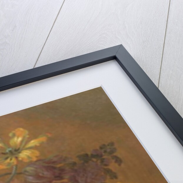 A Still Life of Flowers in a Basket on a Ledge by Pieter Casteels