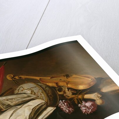A Vanitas Still Life, 1663 by Jan van Dalen