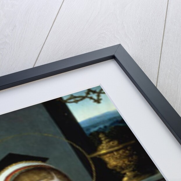 Portrait of a lady writing by Master of the Female Half Lengths
