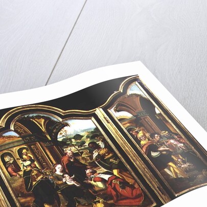 Triptych: The Adoration of the Magi, Annunciation, Adoration of the Shepherds by Flemish School