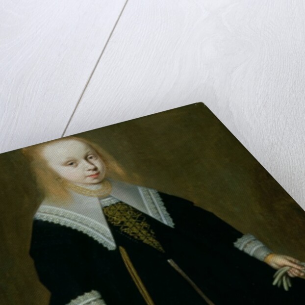 Portrait of a young girl, Friesland School, 1644 by Dutch School