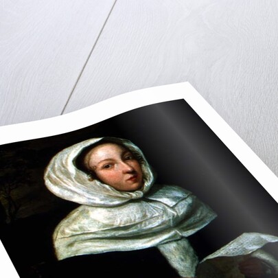 Portrait of a seated lady reading a letter by Eglon Hendrick van der Neer