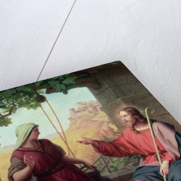 Christ and the Woman of Samaria at the Well, 1854 by Moritz Daniel Oppenheim