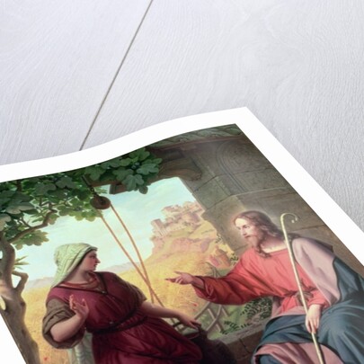 Christ and the Woman of Samaria at the Well, 1854 by Moritz Daniel Oppenheim