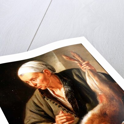 Woman with a dead hare, 1675 by Jacob Toorenvliet