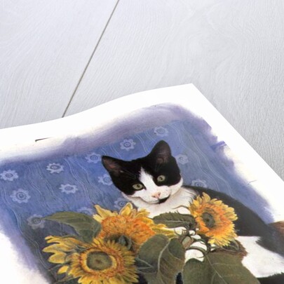 Chess and Sunflowers by Anne Robinson