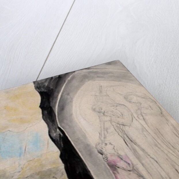 The Angel with the Sword marking Dante with the Sevenfold' by William Blake