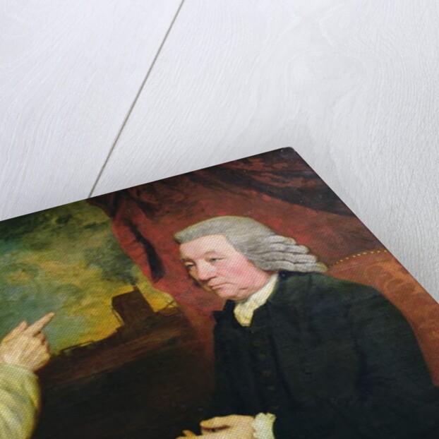 A gentleman and a miner with a specimen of copper ore by John Opie