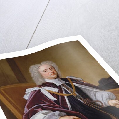 Portrait of Bishop Trelawny, one of the Seven Bishops who petitioned against James II's Declaration of Indulgence and were tried for libel by Godfrey Kneller