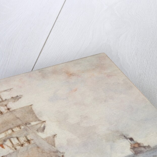 Barque and Tug, 1922 by Henry Scott Tuke