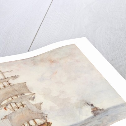 Barque and Tug, 1922 by Henry Scott Tuke