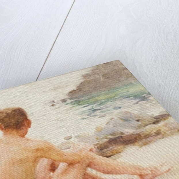 Charlie Seated on the sand, 1907 by Henry Scott Tuke