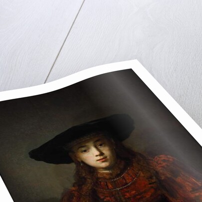 Girl in a Picture Frame, 1641 by Rembrandt Harmensz. van Rijn