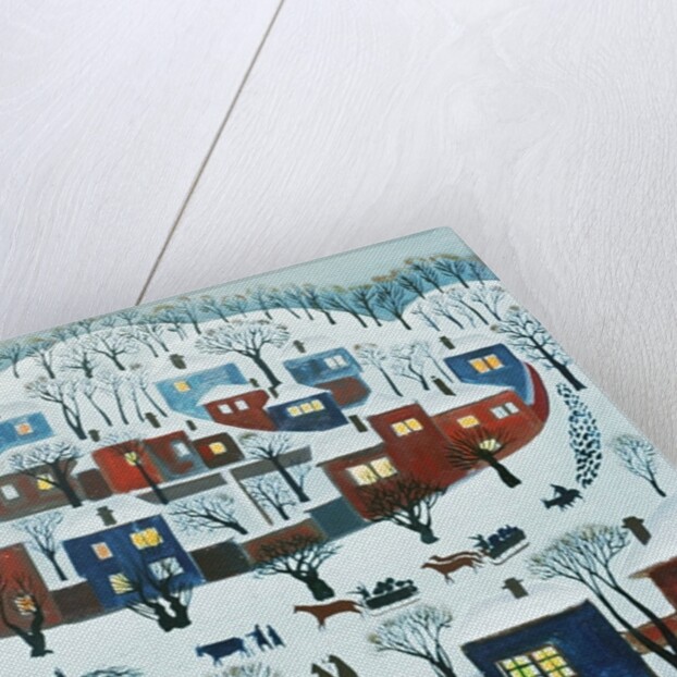 Winter Village, 1969 by Radi Nedelchev