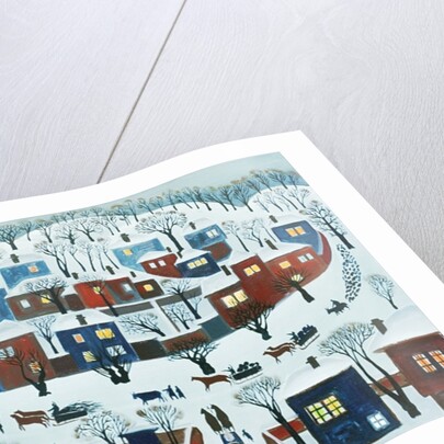 Winter Village, 1969 by Radi Nedelchev