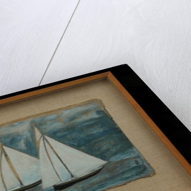 Two Sailing Boats, c.1930 by Alfred Wallis
