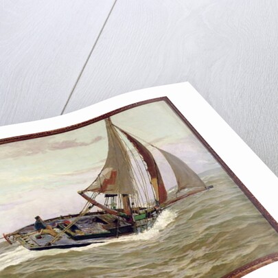 A Fishing Boat in a Stiff Breeze by John Fraser