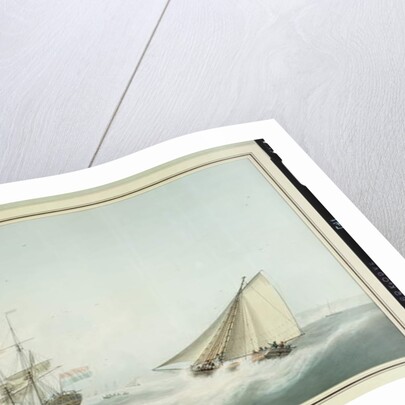 A Brig and a Cutter by Samuel Atkins