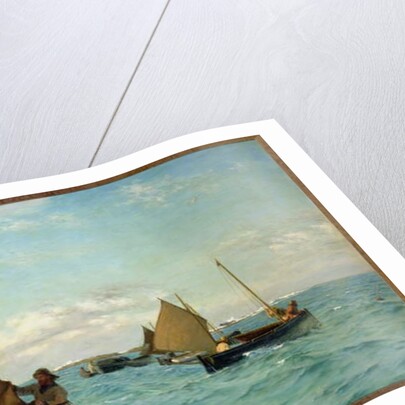 Luggers Picking up Moorings, 1886 by Allan J. Hook