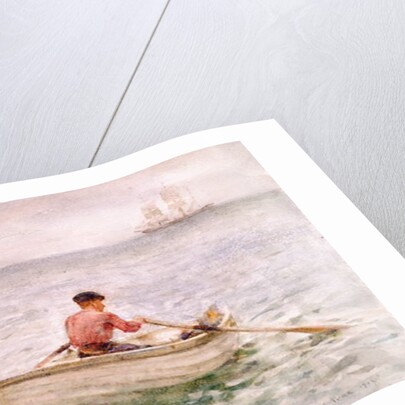 The Waterman and His Boat, 1921 by Henry Scott Tuke