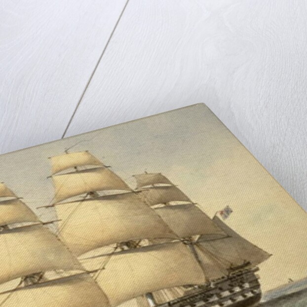 HMS Bellerophon off the Coast, 1875 by William Frederick Mitchell