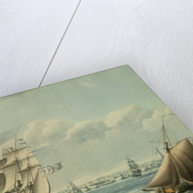 British Ships Blocking Cadiz in 1797, 1797 by Thomas Buttersworth