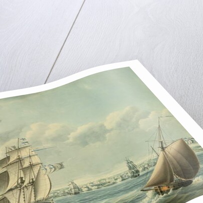 British Ships Blocking Cadiz in 1797, 1797 by Thomas Buttersworth