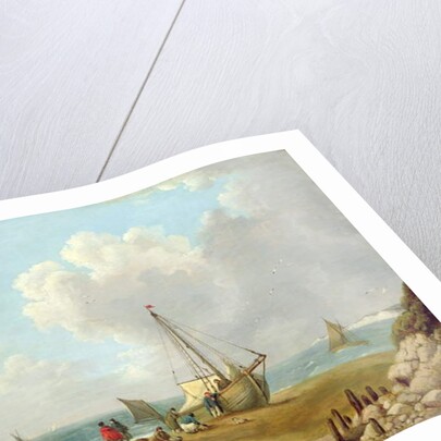 Fisherfolk Unloading their Catch in Freshwater Bay, Isle of Wight by George Morland