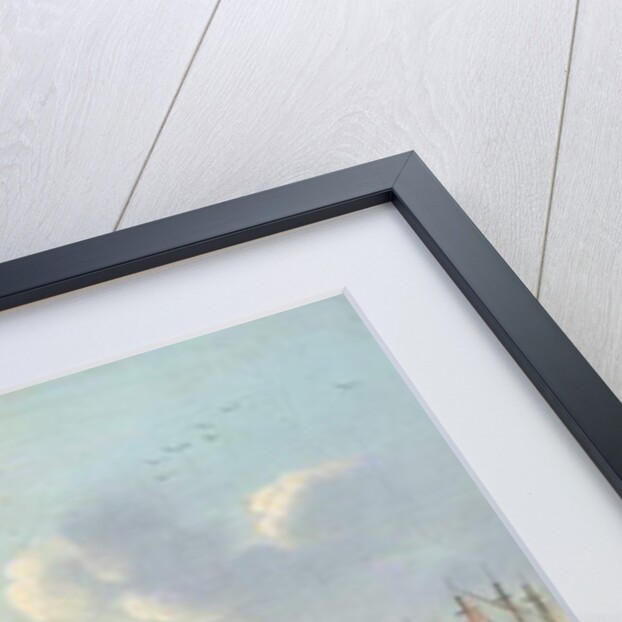 Ship under Sail in the Harbour at Port Mahon, Minorca by Anton Schantz