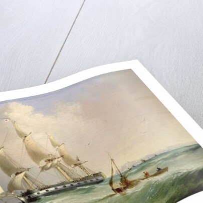 Frigate under Sail by Edward H. Niemann