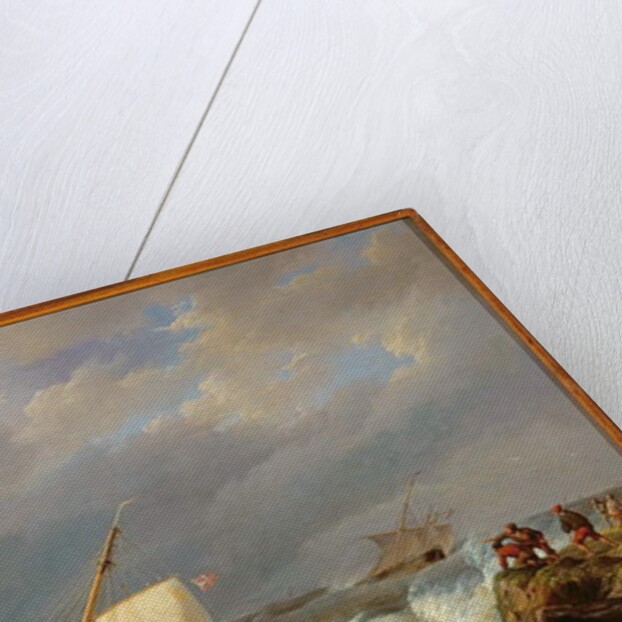 Vessels on a Lee Shore in a Gale of Wind, 1844 by Johannes Hermanus Koekkoek