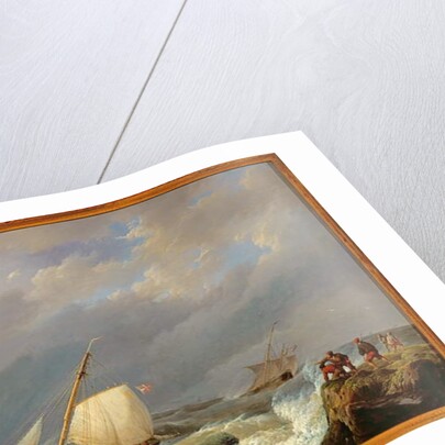 Vessels on a Lee Shore in a Gale of Wind, 1844 by Johannes Hermanus Koekkoek